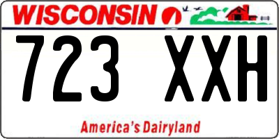 WI license plate 723XXH