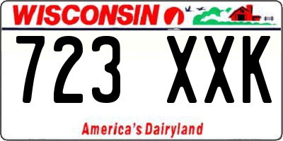 WI license plate 723XXK