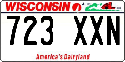 WI license plate 723XXN