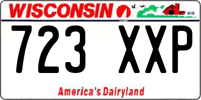 WI license plate 723XXP