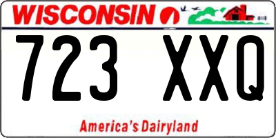 WI license plate 723XXQ