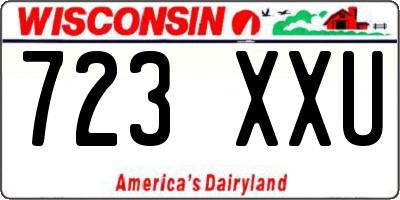 WI license plate 723XXU
