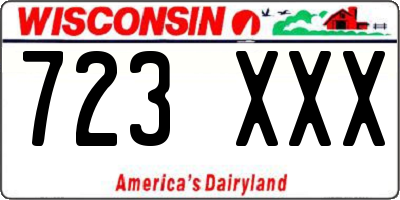 WI license plate 723XXX
