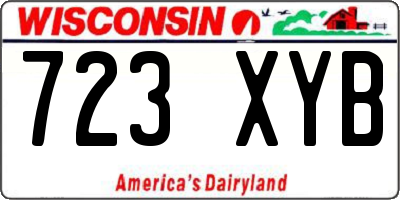 WI license plate 723XYB