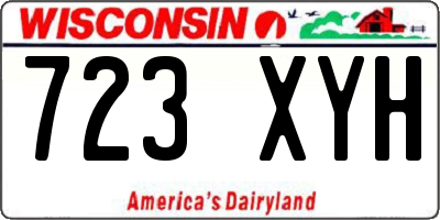 WI license plate 723XYH