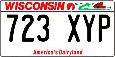 WI license plate 723XYP