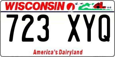 WI license plate 723XYQ