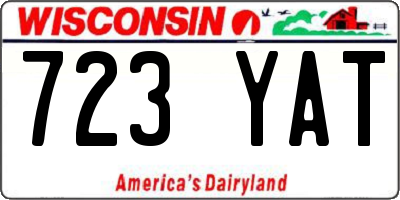 WI license plate 723YAT