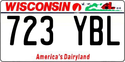 WI license plate 723YBL