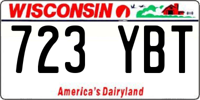 WI license plate 723YBT