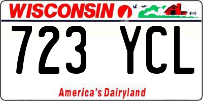 WI license plate 723YCL