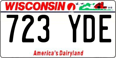 WI license plate 723YDE
