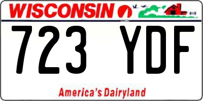 WI license plate 723YDF