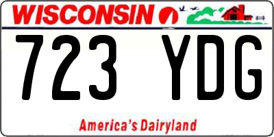 WI license plate 723YDG