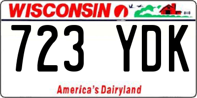 WI license plate 723YDK