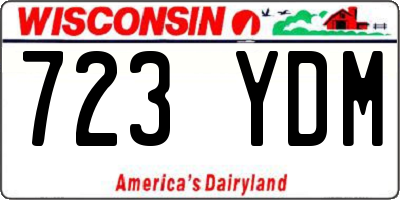 WI license plate 723YDM