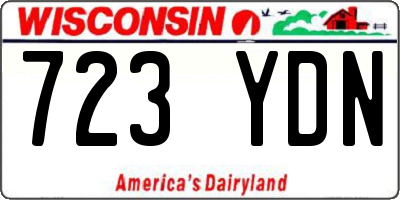 WI license plate 723YDN