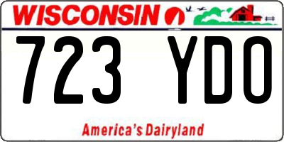WI license plate 723YDO