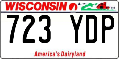 WI license plate 723YDP
