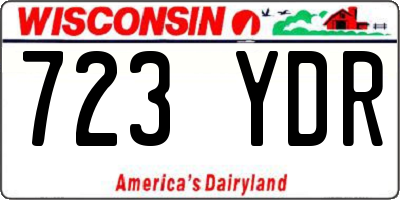WI license plate 723YDR