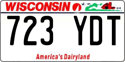 WI license plate 723YDT