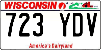 WI license plate 723YDV
