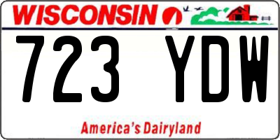 WI license plate 723YDW