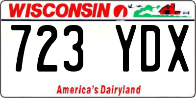 WI license plate 723YDX