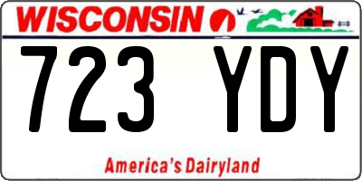 WI license plate 723YDY