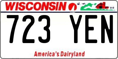 WI license plate 723YEN