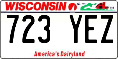 WI license plate 723YEZ