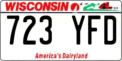 WI license plate 723YFD
