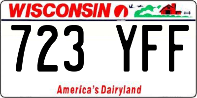 WI license plate 723YFF