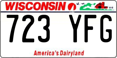 WI license plate 723YFG