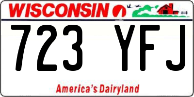 WI license plate 723YFJ