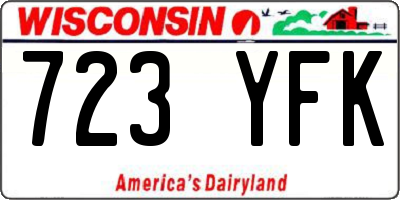 WI license plate 723YFK