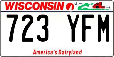 WI license plate 723YFM