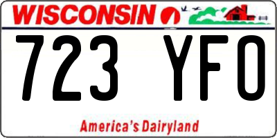 WI license plate 723YFO