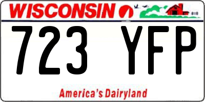 WI license plate 723YFP