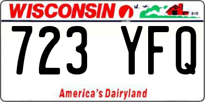 WI license plate 723YFQ