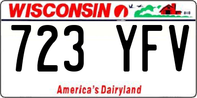 WI license plate 723YFV