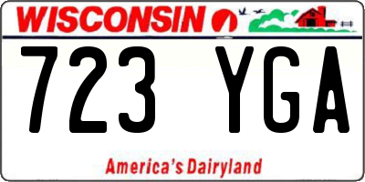 WI license plate 723YGA