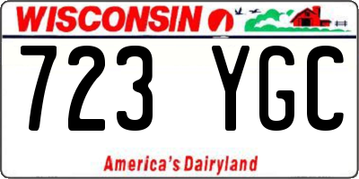 WI license plate 723YGC