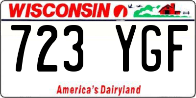 WI license plate 723YGF