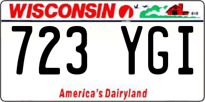 WI license plate 723YGI