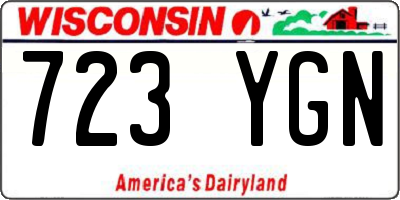 WI license plate 723YGN
