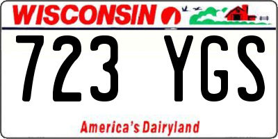 WI license plate 723YGS