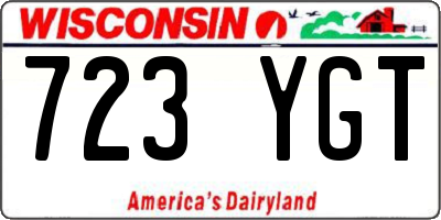 WI license plate 723YGT