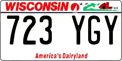 WI license plate 723YGY