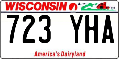 WI license plate 723YHA